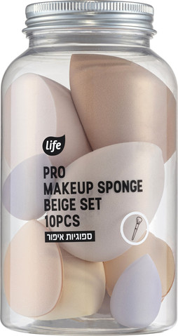 ספוגיות איפור בצבע בז'