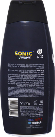 לייף קידס שמפו לילדים סוניק