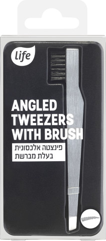 פינצטה אלכסונית בעלת מברשת