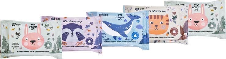 KIDS נייר טואלט לח