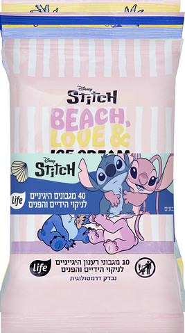 מגבוני רענון לחים דיסני סטיץ' - מארז