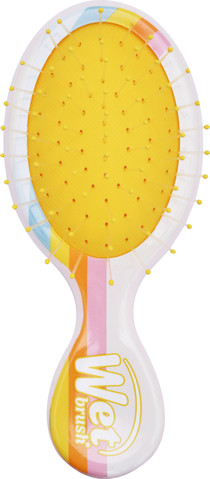 מברשת שיער מיני Wet brush לבן עם קרן צבעונית