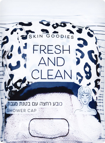 כובע רחצה מנומר בטנת מגבת