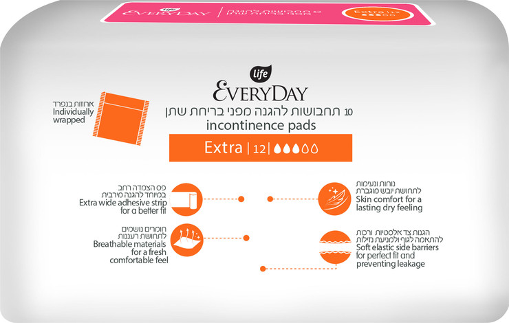 תחבושות לבריחת שתן אקסטרה