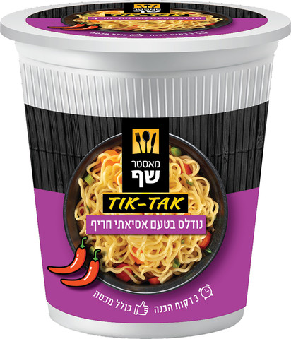 TIK-TAK נודלס בטעם אסיאתי חריף