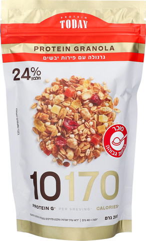 גרנולה חלבון עם פירות יבשים