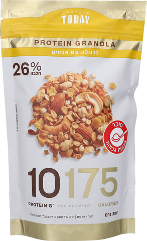 גרנולה חלבון עם אגוזים
