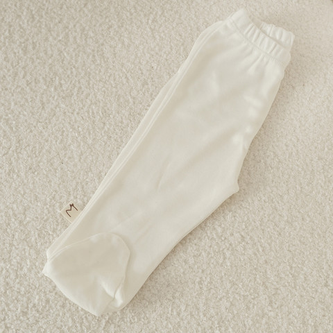מארז 3 רגליות חלק לבן – Baby Leggings 3 PCS