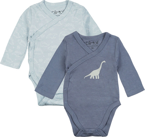 מארז זוג בגדי גוף מודפס בנים – Baby Body Suit 2 PCS