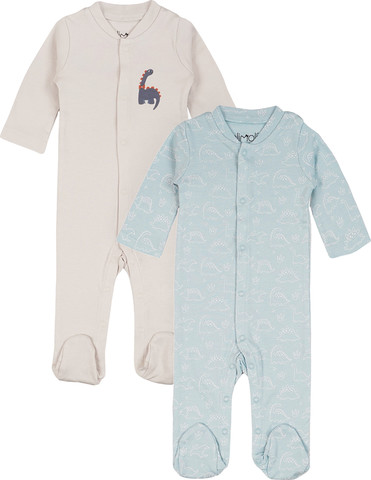 מארז זוג אוברולים מודפס בנים – Baby Coverall 2 PCS