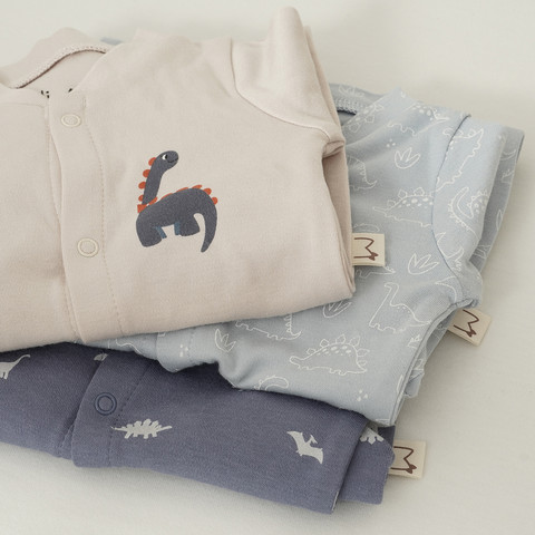 מארז זוג אוברולים מודפס בנים – Baby Coverall 2 PCS