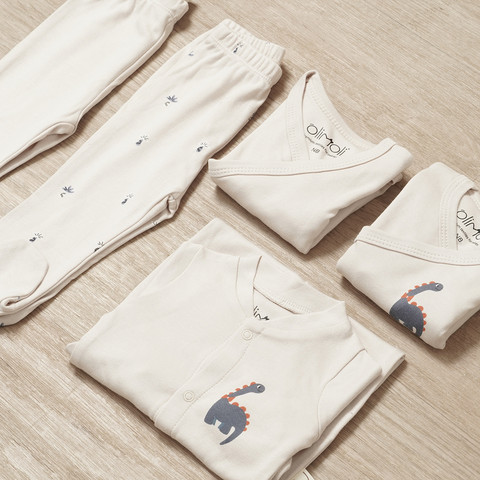 מארז זוג אוברולים מודפס בנים – Baby Coverall 2 PCS
