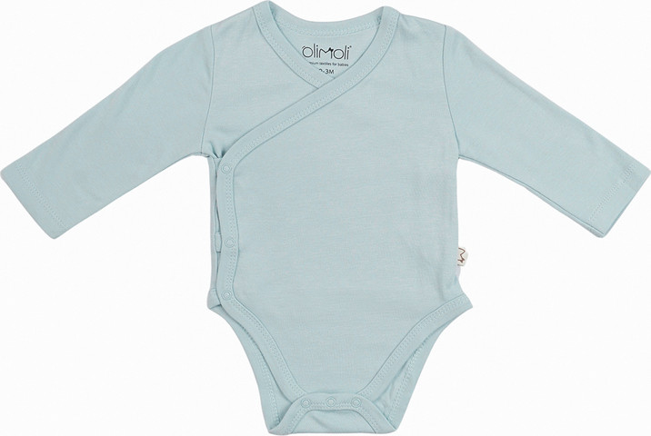 מארז שלישיית בגדי גוף חלק בנים – Baby Body Suit 3 PCS