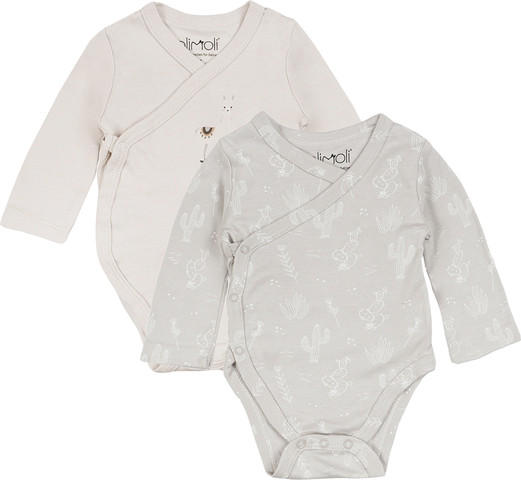 מארז זוג בגדי גוף מודפס יוניסקס – Baby Body Suit 2 PCS