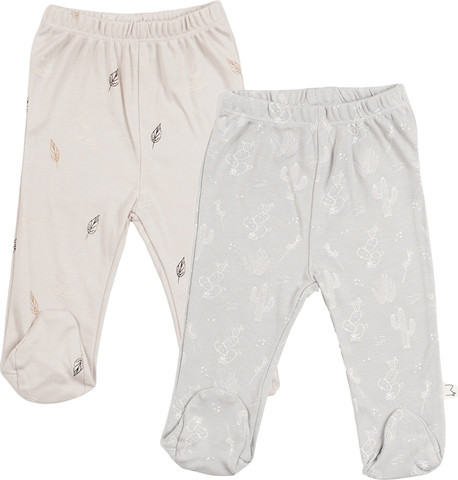 מארז זוג רגליות מודפס יוניסקס – Baby Leggings 2 PCS