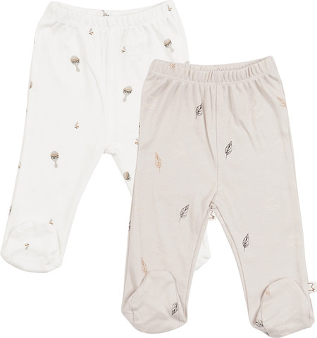 מארז זוג רגליות מודפס יוניסקס – Baby Leggings 2 PCS
