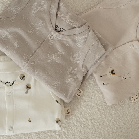 מארז זוג אוברולים מודפס יוניסקס – Baby Coverall 2 PCS