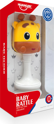 צעצוע לכיסא אוכל ג'ירף - Giraffe Sand Hammer Baby toy