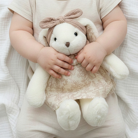 בובת ארנבת גדולה - Large Rabbit With Cloth