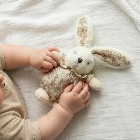 בובת ארנבת קטנה - Small Rabbit In Round Shape