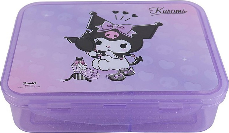 קופסת אוכל 3 תאים עם ארבעה קליפסים לנעילה - קורומי