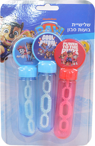 שלישיית בועות סבון 14 ס''מ בבליסטר - מפרץ ההרפתקאות