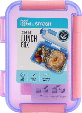 אחסונית ארוחה SLIMLINE בנטו 1.0 ל' ורוד/סגול Food appeal by Smash
