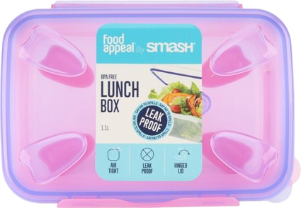 אחסונית ארוחה 1100 מ"ל ורוד/סגול Food appeal by Smash