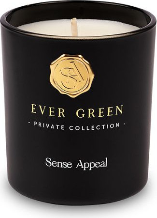 נר מפיץ ריח EVERGREEN  (שחור) מבית Sense appeal