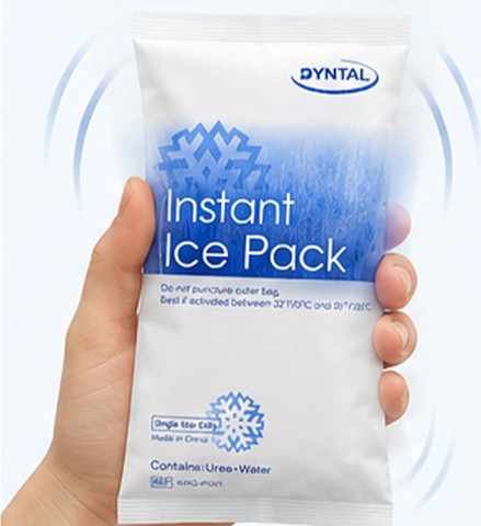 קרח יבש מיידי להפעלה עצמית 1 שקית חד־פעמי Instant Ice Pack