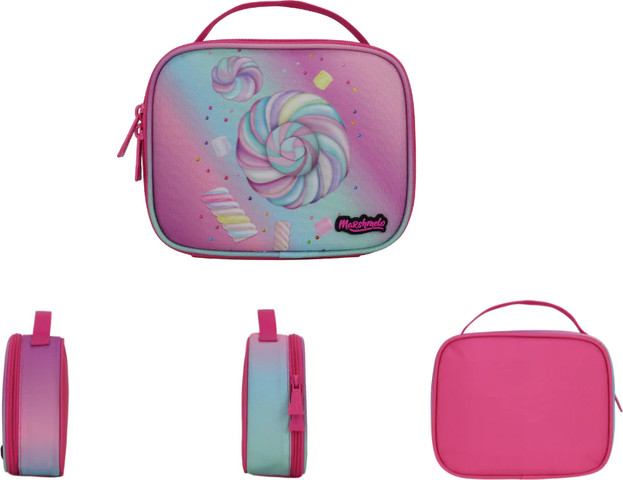 סט 9 ב 1 תיק בית ספר כולל עגלת טרולי דגם מרשמלו Dramland Deluxe מבית Marshmelo ורוד