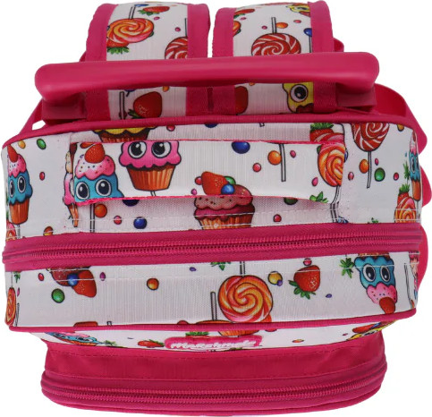 סט תיק גן עם טרולי מובנה 5 ב 1 דגם גלידה מסדרת Dreamland Trolly set מבית Marshmelo פוקסיה