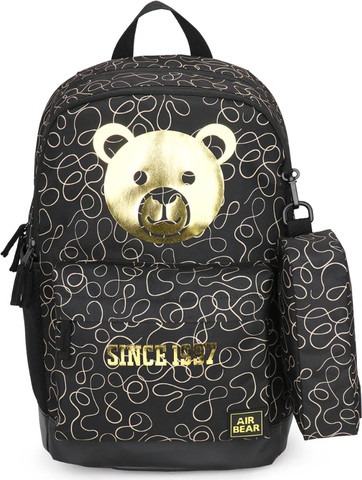 תיג גב וקלמר דגם Street Icon  שחור מבית Air Bear עיצוב דובי