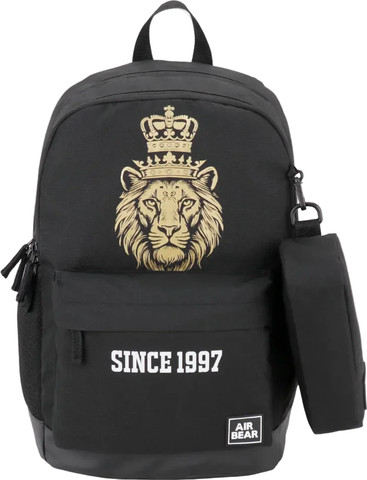 תיג גב וקלמר דגם Street Icon  שחור מבית Air Bear עיצוב דובי