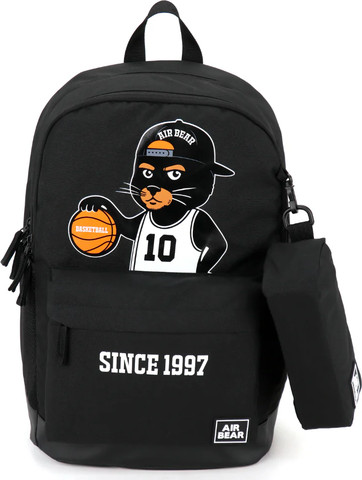 תיג גב וקלמר דגם Street Icon  שחור מבית Air Bear עיצוב חתול