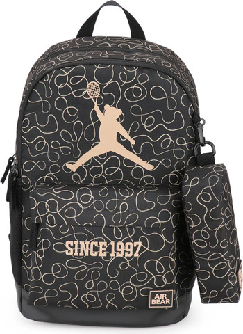 תיק גב וקלמר דגם Street Icon Pro שחור מבית Air Bear צבע חום
