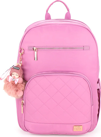 תיק גב חצי אורטופדי לבית הספר Soft Glam מבית Air Bear צבע ורוד