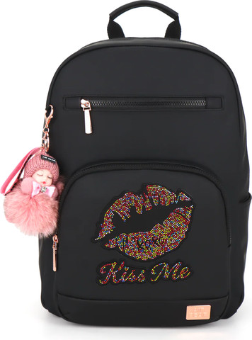 תיק גב חצי אורטופדי לבית הספר Soft Glam Lite מבית Air Bear עיצוב נשיקה