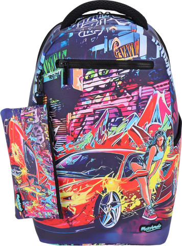 תיק מרופד + קלמר דגם Red Car מסדרת Hype City מבית Marshmelo אדום
