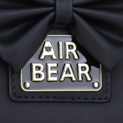 ארנק אופנתי עם פפיון מיני שיק | Air Bear שחור