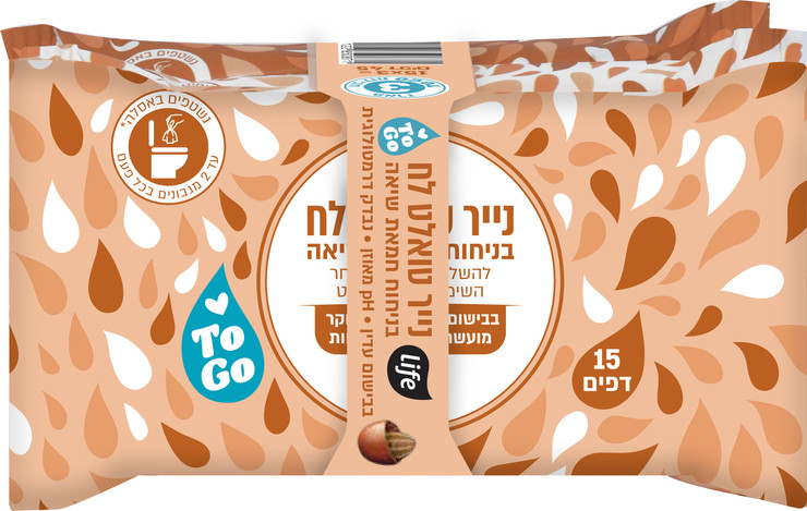 נייר טואלט לח TO GO בניחוח חמאת שיאה