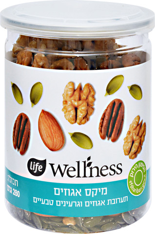 וולנס תערובת אגוזים וגרעינים  טבעיים