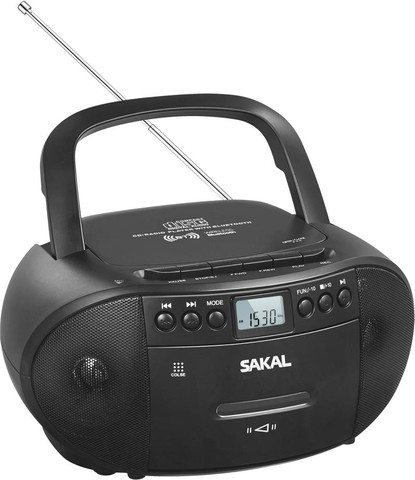 רדיו דיסק עם טייפ קלטות, Bluetooth, USB ושלט – נגן מוזיקה 5 ב-1