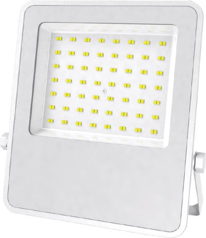 פנס הצפה 100W גוף לבן/אור יום  VIVA DL 100LM/W