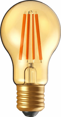 נורת לד פחם 8.5W A60 2700K צבע שקוף 1055 לומן