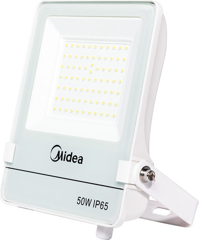 פנס הצפה 50W - אור חם Midea מידאה FLF50W30-02C-WW-W