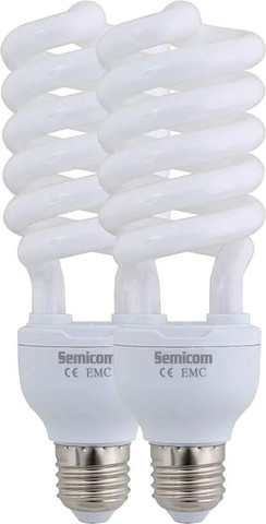 זוג נורות EL אור יום Semicom HY-HS2X3227/DL 32W E27