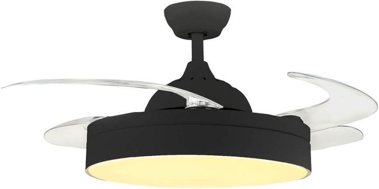 מאוורר תקרה "36W ANGEL 42 עם שלט-שחור