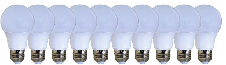 עשר נ.לד ECO EURO WW 10W E27 A60 EC-10XA6010/WW