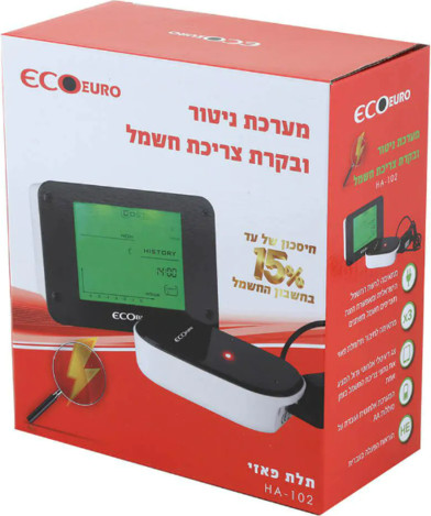 מערכת ניטור ובקרת צריכת חשמל HA-102 | Energy Monitor Eco Euro